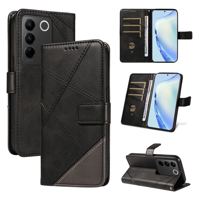 Leather Case For Vivo V27 5G /Vivo V27 Pro 5G  Flip Wallet Magnetic Phone Book Cover
