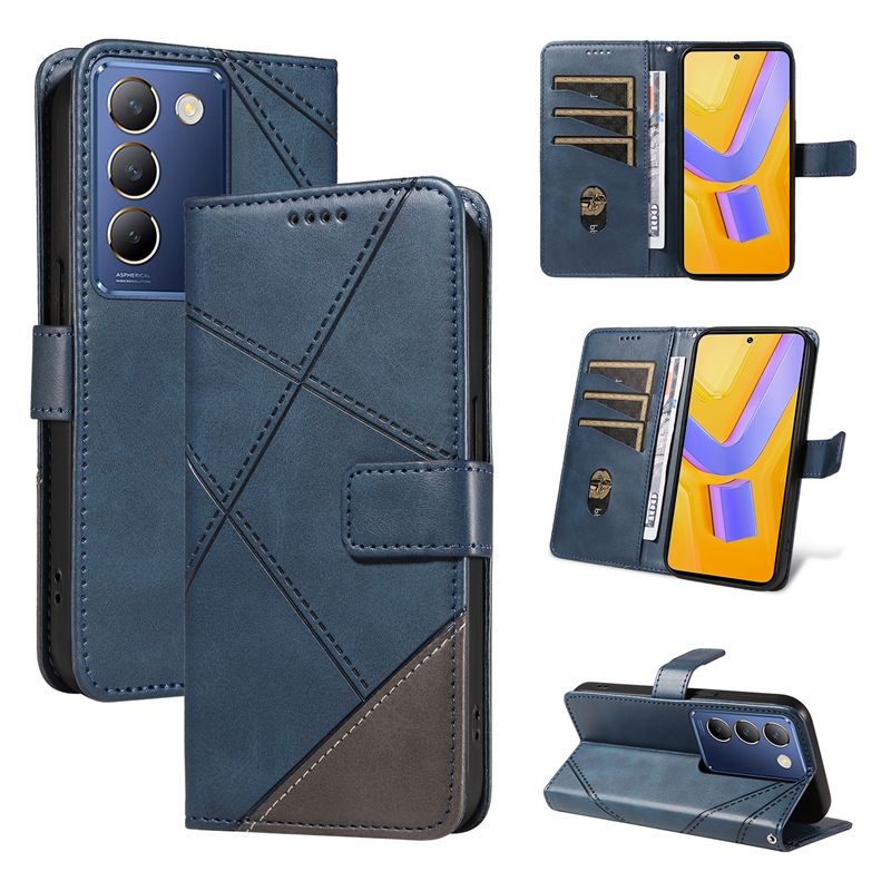 Leather Case For Vivo V40 SE 5G Vivo Y100 5G (Indian version) /Vivo Y200E 5G/ V30 lite (Indian version) Flip Wallet Magnetic Phone Book Cover