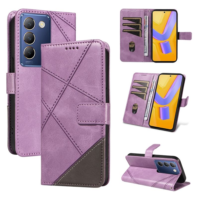 Leather Case For Vivo V40 SE 5G Vivo Y100 5G (Indian version) /Vivo Y200E 5G/ V30 lite (Indian version) Flip Wallet Magnetic Phone Book Cover