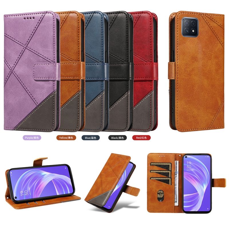 Leather Case For Oppo A72 Oppo A73 5G Oppo A92S Reno4 Z Flip Wallet Magnetic Phone Book Cover