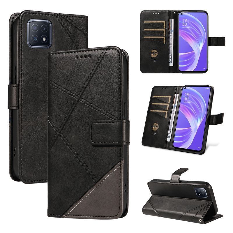 Leather Case For Oppo A72 Oppo A73 5G Oppo A92S Reno4 Z Flip Wallet Magnetic Phone Book Cover