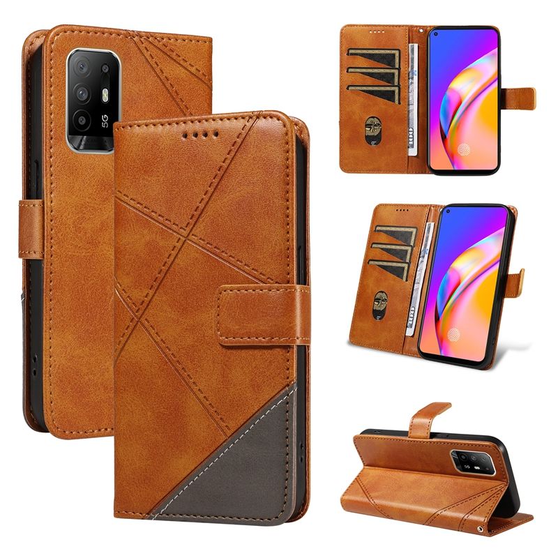 Leather Case For Oppo A94 5G Oppo F19 Pro+ Oppo Reno 5Z 5G Oppo A95 5G Oppo Reno 6 Z Flip Wallet Magnetic Phone Book Cover