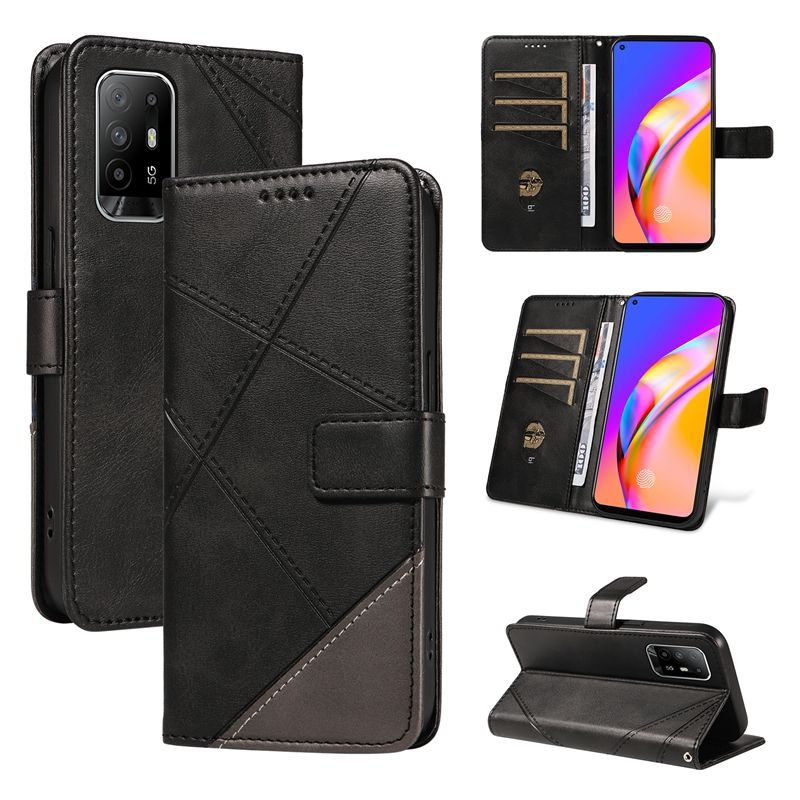 Leather Case For Oppo A94 5G Oppo F19 Pro+ Oppo Reno 5Z 5G Oppo A95 5G Oppo Reno 6 Z Flip Wallet Magnetic Phone Book Cover