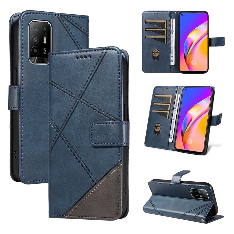Leather Case For Oppo A94 5G Oppo F19 Pro+ Oppo Reno 5Z 5G Oppo A95 5G Oppo Reno 6 Z Flip Wallet Magnetic Phone Book Cover