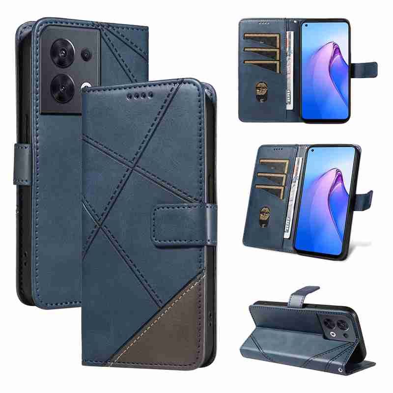 PU Leather Wallet Case For Oppo Reno 8 5G Flip Stand Card Book Phone Cover