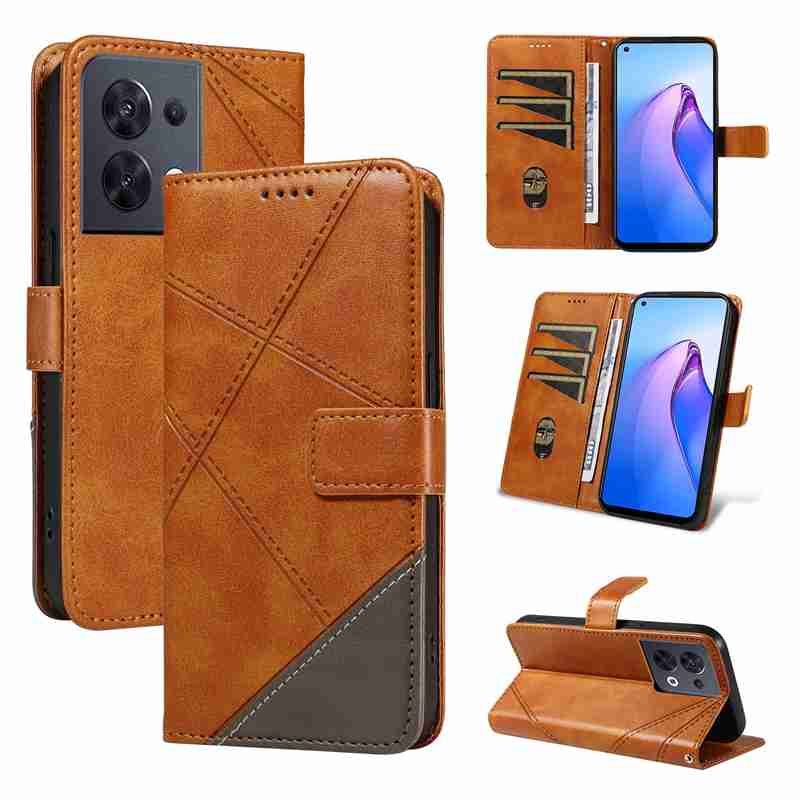 PU Leather Wallet Case For Oppo Reno 8 5G Flip Stand Card Book Phone Cover