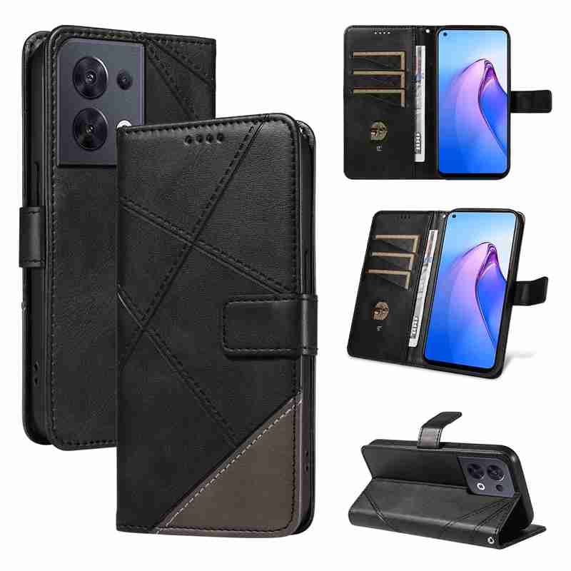 PU Leather Wallet Case For Oppo Reno 8 5G Flip Stand Card Book Phone Cover
