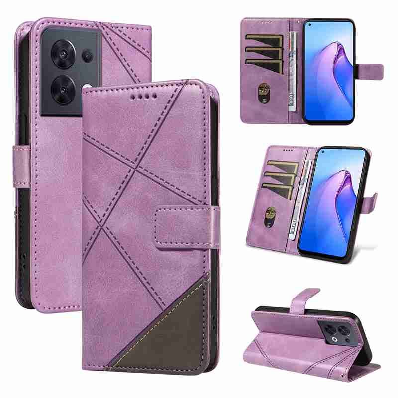 PU Leather Wallet Case For Oppo Reno 8 5G Flip Stand Card Book Phone Cover