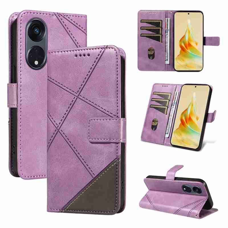 PU Leather Wallet Case For Oppo Reno 8T 5G (Non-Chinese version) /OPPO A1 Pro Flip Stand Card Book Phone Cover