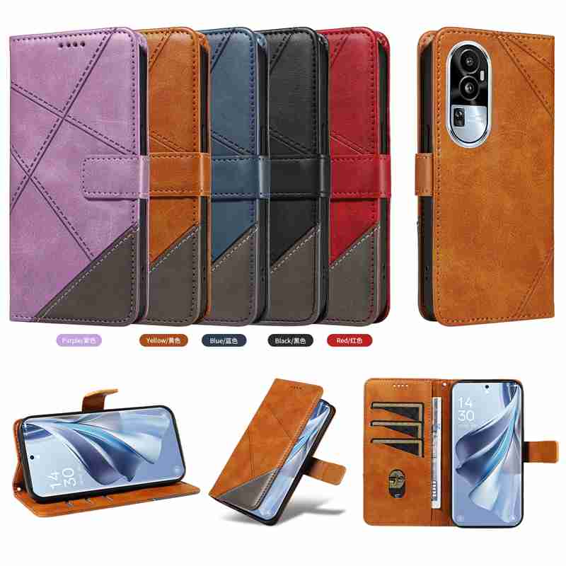 PU Leather Wallet Case For Oppo  Reno10 5G (International edition)/ Reno10 Pro 5G (International edition) Flip Stand Card Book Phone Cover