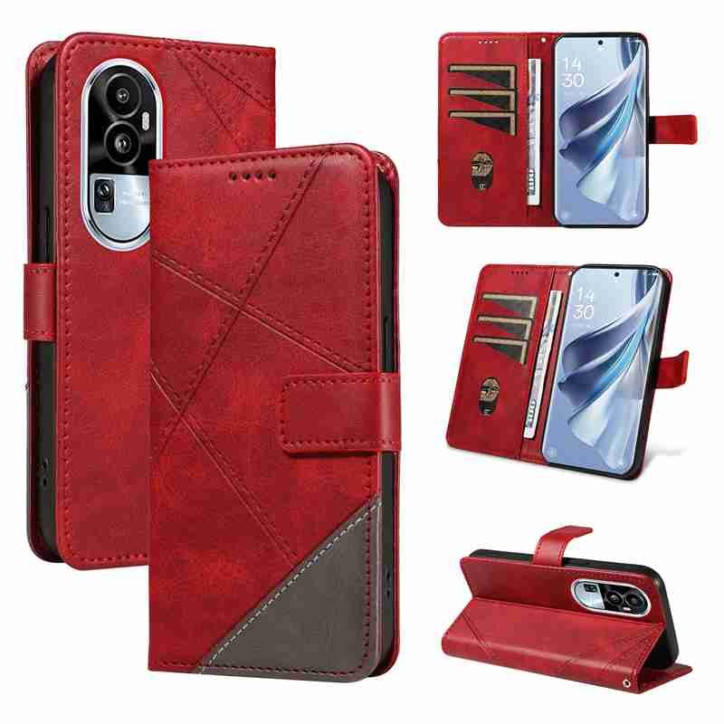 PU Leather Wallet Case For Oppo  Reno10 5G (International edition)/ Reno10 Pro 5G (International edition) Flip Stand Card Book Phone Cover