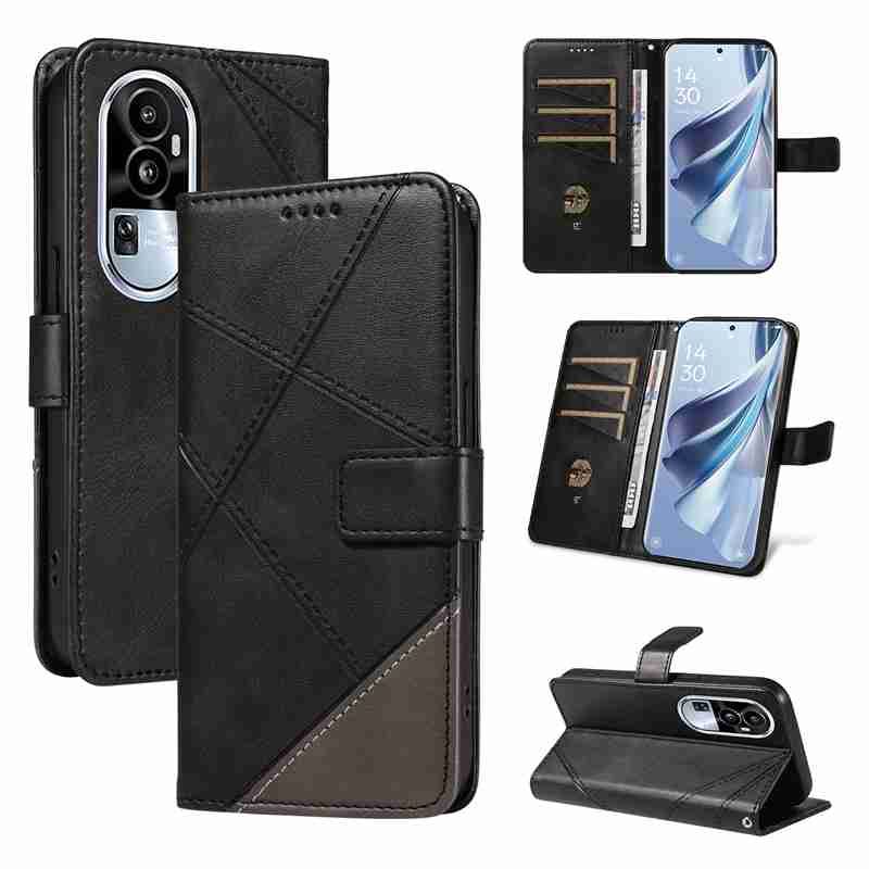 PU Leather Wallet Case For Oppo  Reno10 5G (International edition)/ Reno10 Pro 5G (International edition) Flip Stand Card Book Phone Cover