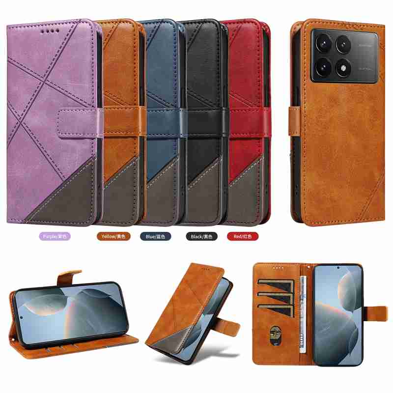 (katu2024) PU Leather Wallet Case For Xiaomi Redmi K70 Xiaomi poco F6 Pro Flip Stand Card Book Phone Cover