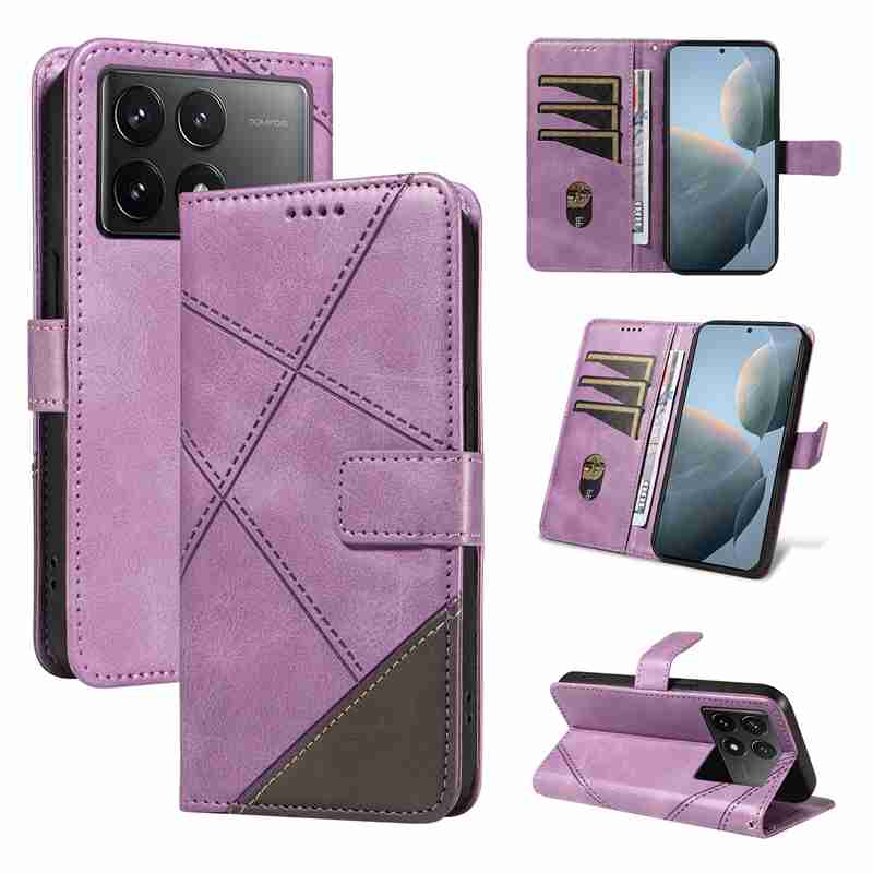 (katu2024) PU Leather Wallet Case For Xiaomi Redmi K70 Xiaomi poco F6 Pro Flip Stand Card Book Phone Cover