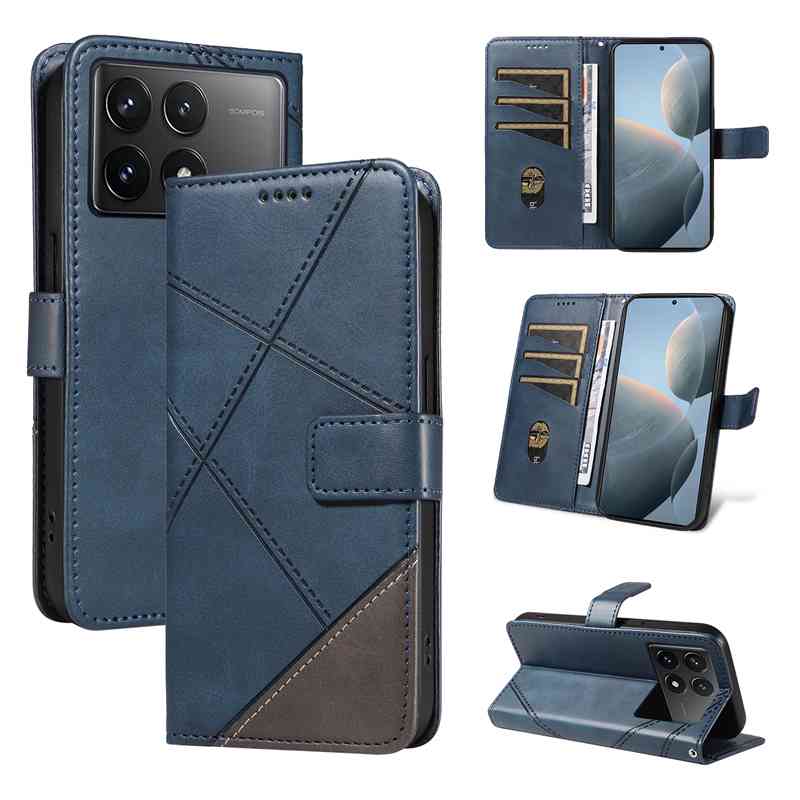 (katu2024) PU Leather Wallet Case For Xiaomi Redmi K70 Xiaomi poco F6 Pro Flip Stand Card Book Phone Cover