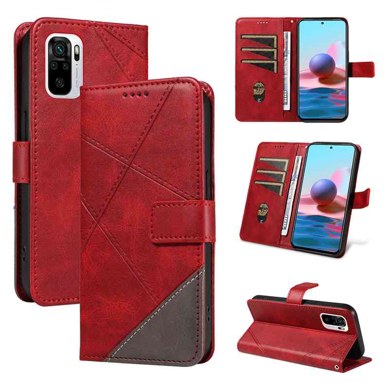 (katu2024) PU Leather Wallet Case For Xiaomi Redmi Note 10 4G /Redmi Note 10s /Xiaomi Poco M5S Flip Stand Card Book Phone Cover