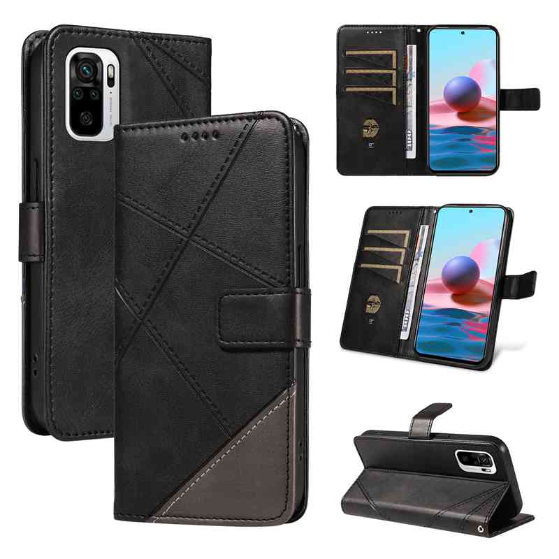 (katu2024) PU Leather Wallet Case For Xiaomi Redmi Note 10 4G /Redmi Note 10s /Xiaomi Poco M5S Flip Stand Card Book Phone Cover