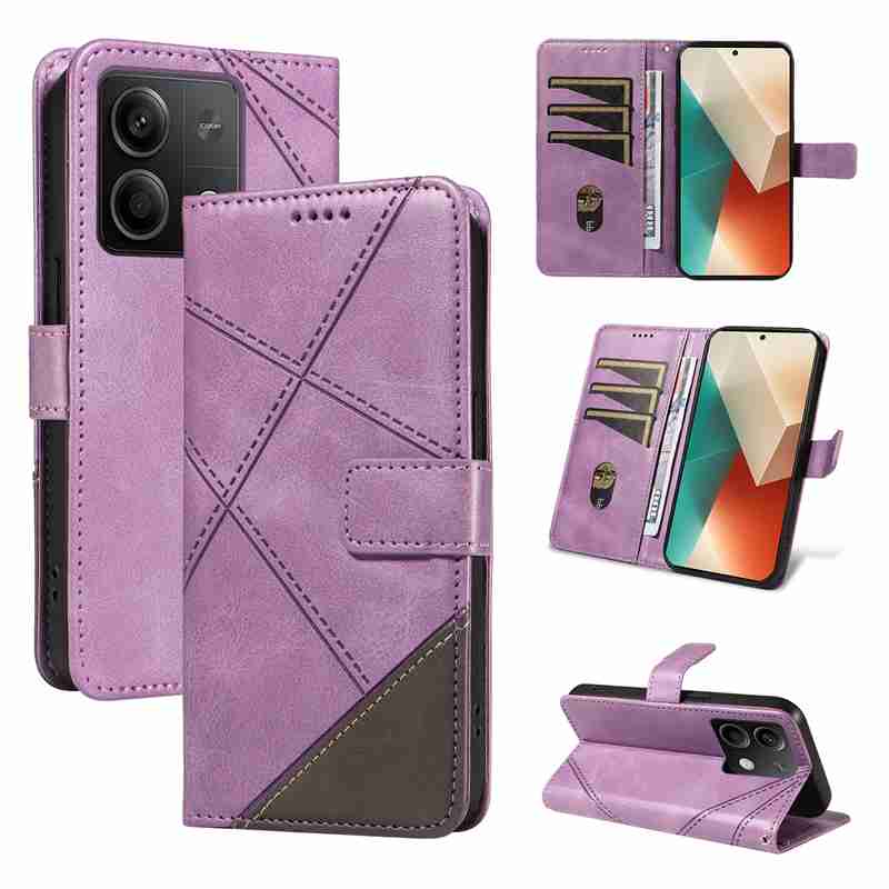 (katu2024) PU Leather Wallet Case For Xiaomi Redmi Note 13 5G Flip Stand Card Book Phone Cover