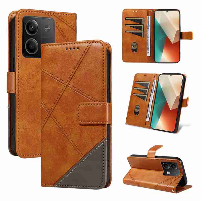 (katu2024) PU Leather Wallet Case For Xiaomi Redmi Note 13 5G Flip Stand Card Book Phone Cover