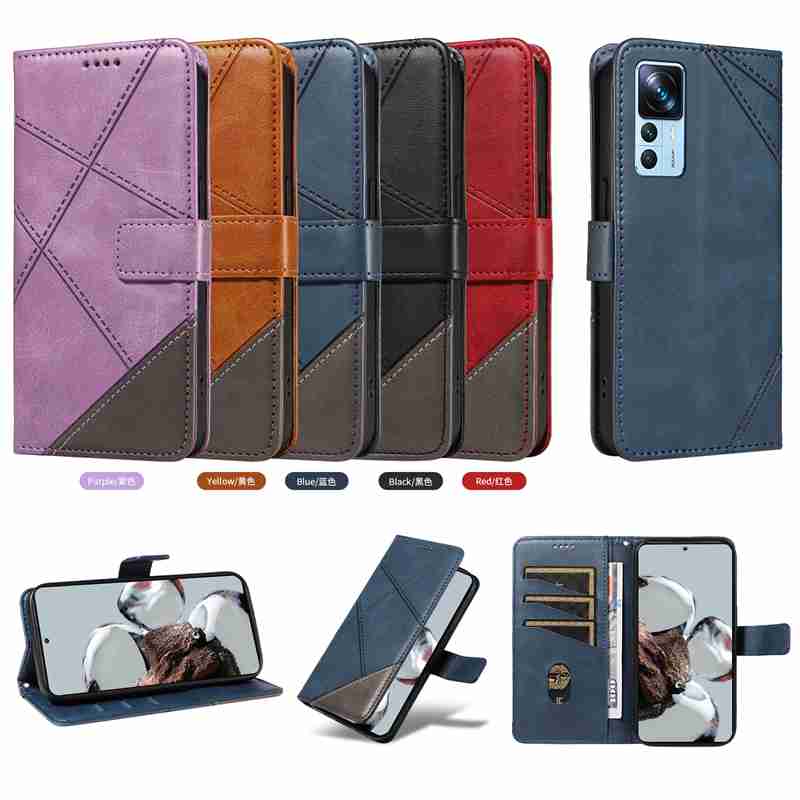(katu2024) PU Leather Wallet Case For Xiaomi Mi 12T/ Xiaomi Mi 12T Pro /Redmi K50 Ultra Flip Stand Card Book Phone Cover