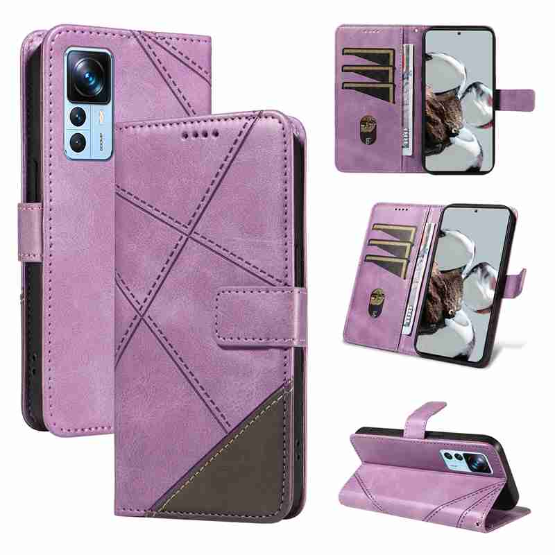 (katu2024) PU Leather Wallet Case For Xiaomi Mi 12T/ Xiaomi Mi 12T Pro /Redmi K50 Ultra Flip Stand Card Book Phone Cover