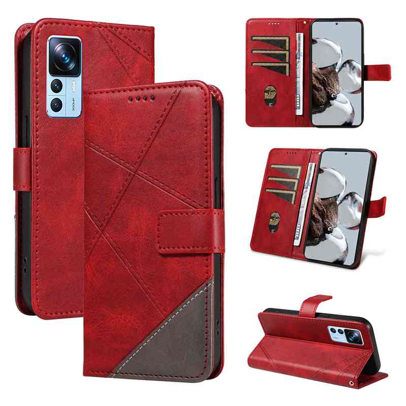 (katu2024) PU Leather Wallet Case For Xiaomi Mi 12T/ Xiaomi Mi 12T Pro /Redmi K50 Ultra Flip Stand Card Book Phone Cover