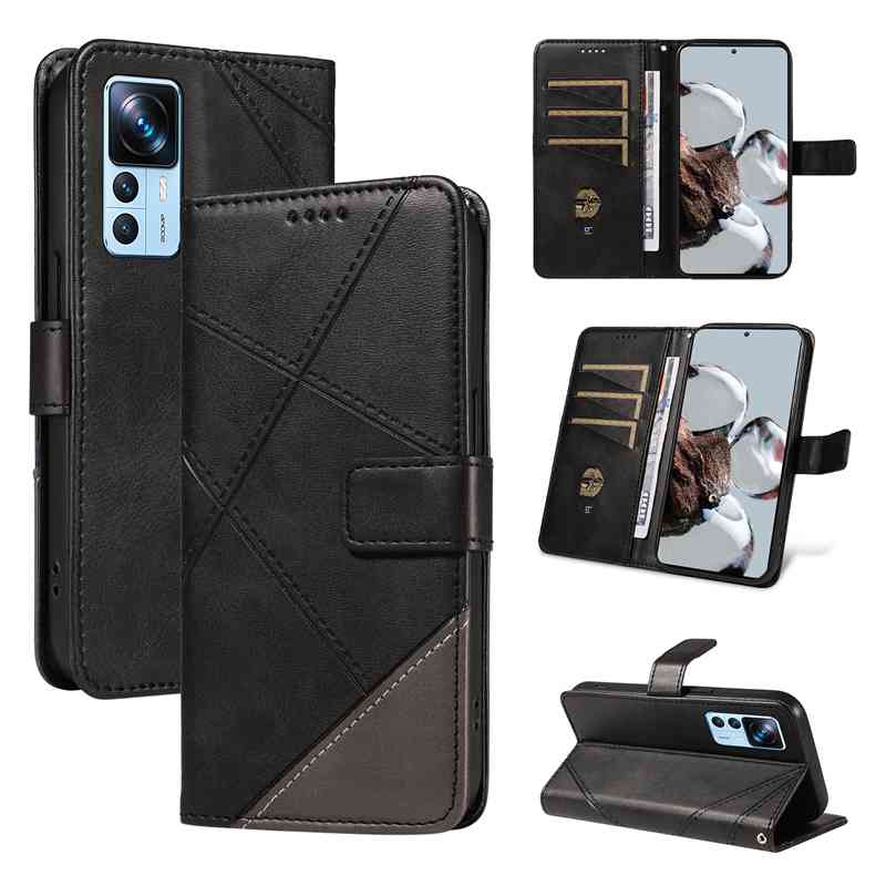 (katu2024) PU Leather Wallet Case For Xiaomi Mi 12T/ Xiaomi Mi 12T Pro /Redmi K50 Ultra Flip Stand Card Book Phone Cover