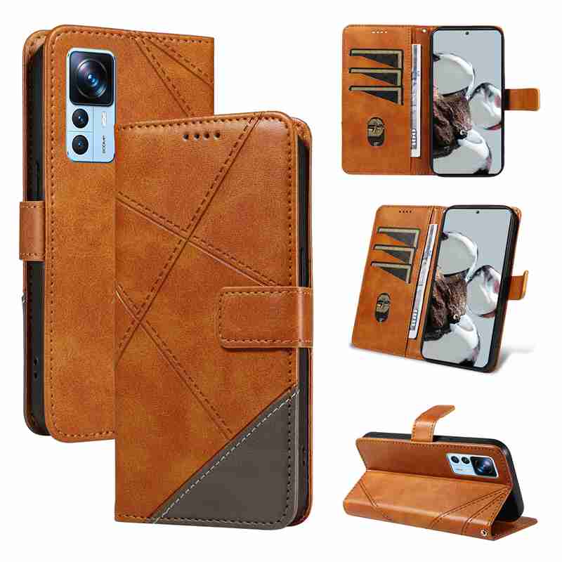 (katu2024) PU Leather Wallet Case For Xiaomi Mi 12T/ Xiaomi Mi 12T Pro /Redmi K50 Ultra Flip Stand Card Book Phone Cover