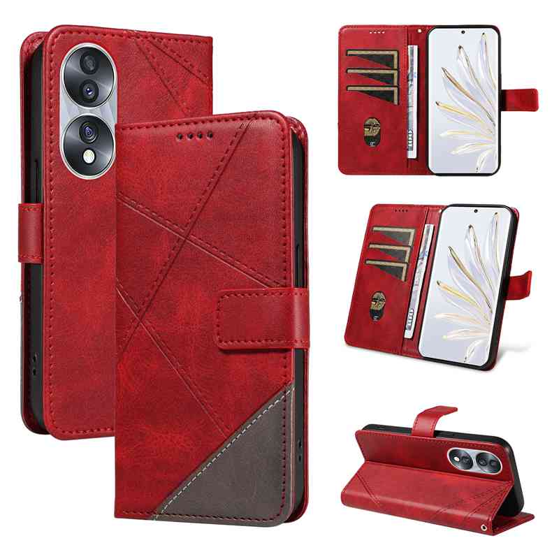 (katu2024) PU Leather Wallet Case For Huawei Honor 70 Flip Stand Card Book Phone Cover