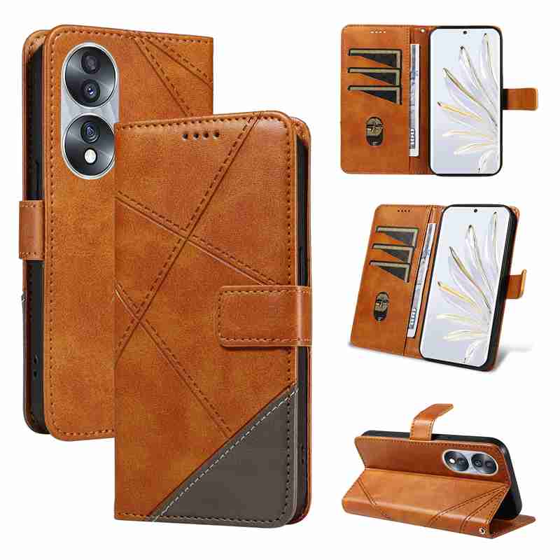 (katu2024) PU Leather Wallet Case For Huawei Honor 70 Flip Stand Card Book Phone Cover