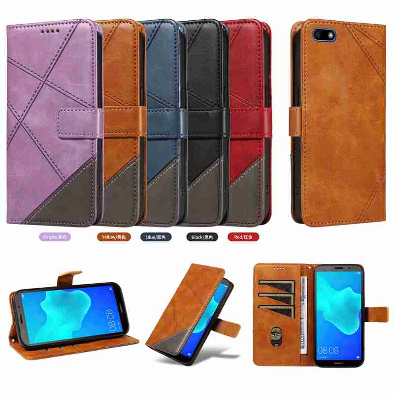 (katu2024) PU Leather Wallet Case For Huawei Y5 2018 /Y5 prime 2018 /Honor 7A mini /Honor 7S /Honor Enioy 7 Flip Stand Card Book Phone Cover