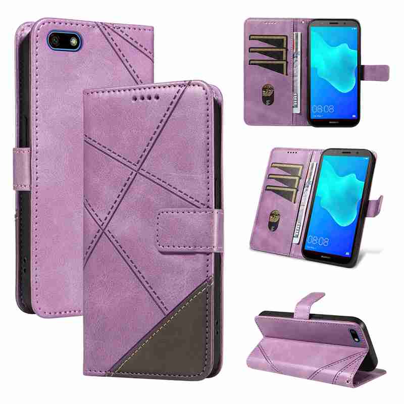 (katu2024) PU Leather Wallet Case For Huawei Y5 2018 /Y5 prime 2018 /Honor 7A mini /Honor 7S /Honor Enioy 7 Flip Stand Card Book Phone Cover