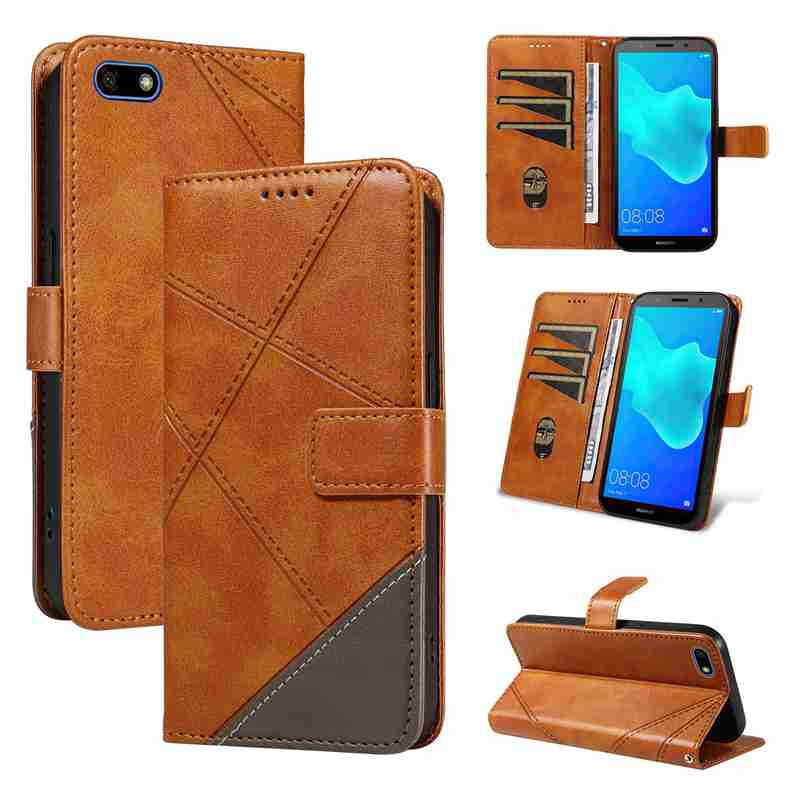 (katu2024) PU Leather Wallet Case For Huawei Y5 2018 /Y5 prime 2018 /Honor 7A mini /Honor 7S /Honor Enioy 7 Flip Stand Card Book Phone Cover