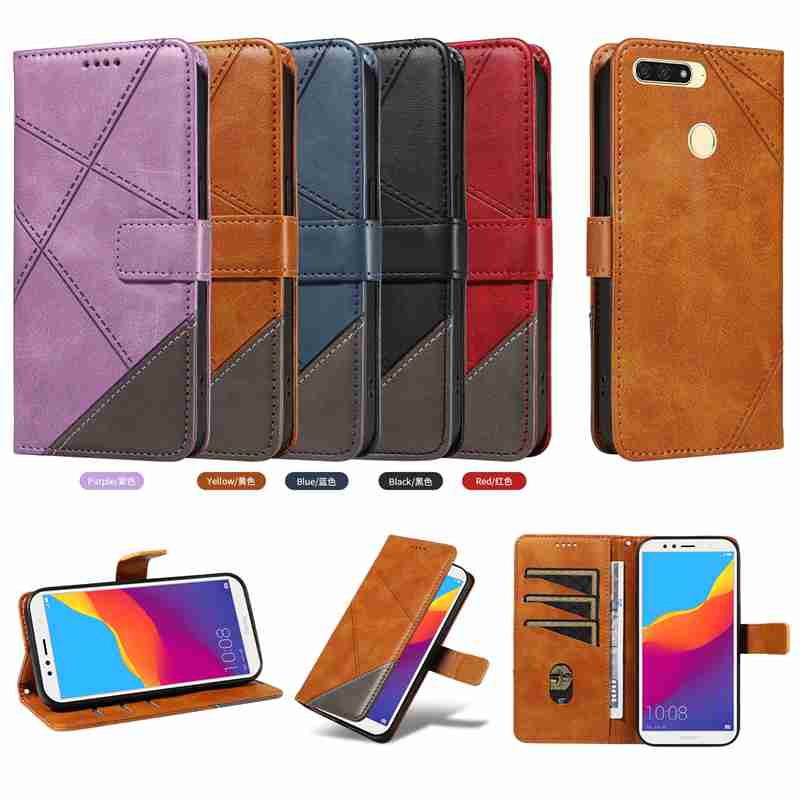 (katu2024) PU Leather Wallet Case For Huawei Y6 2018/Y6 prime 2018/Honor 7A Enioy 8E/Honor 7A Pro Flip Stand Card Book Phone Cover