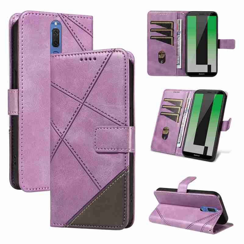 (katu2024) PU Leather Wallet Case For Huawei Mate 10 lite Nova 2i Maimang 6 Honor 9i (Indian version) Flip Stand Card Book Phone Cover