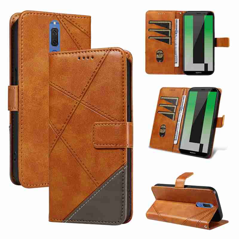 (katu2024) PU Leather Wallet Case For Huawei Mate 10 lite Nova 2i Maimang 6 Honor 9i (Indian version) Flip Stand Card Book Phone Cover
