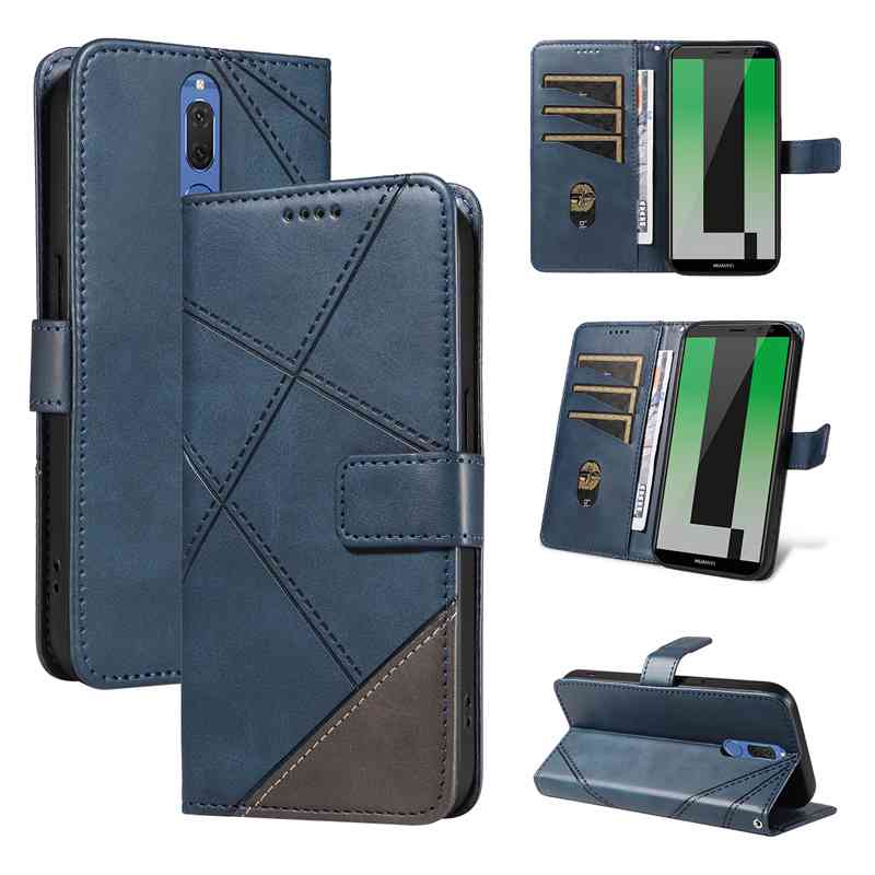 (katu2024) PU Leather Wallet Case For Huawei Mate 10 lite Nova 2i Maimang 6 Honor 9i (Indian version) Flip Stand Card Book Phone Cover