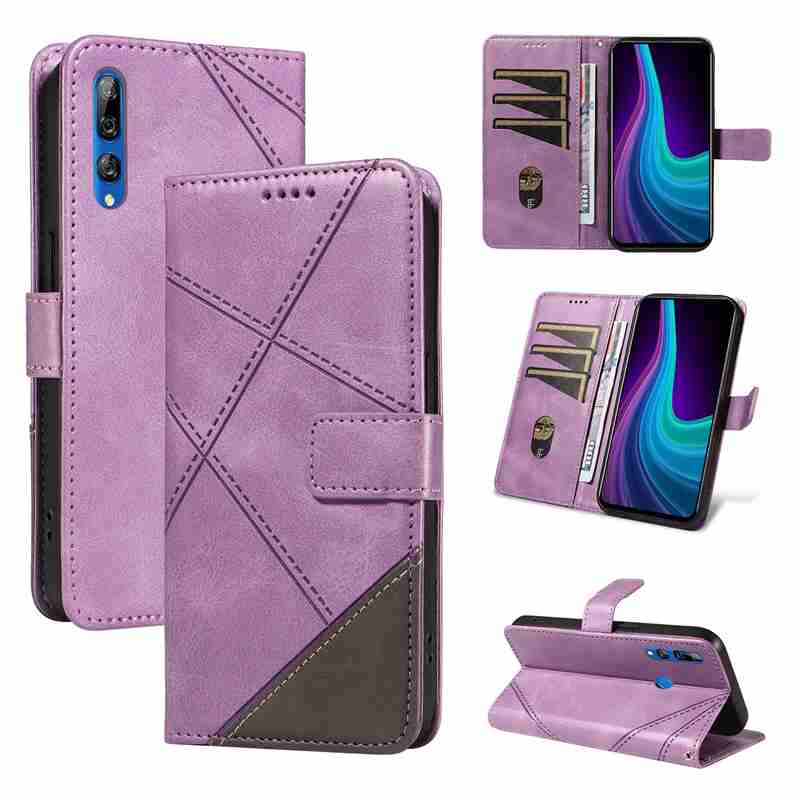 (katu2024) PU Leather Wallet Case For Huawei P Smart Z /Huawei Y9 Prime 2019 Flip Stand Card Book Phone Cover