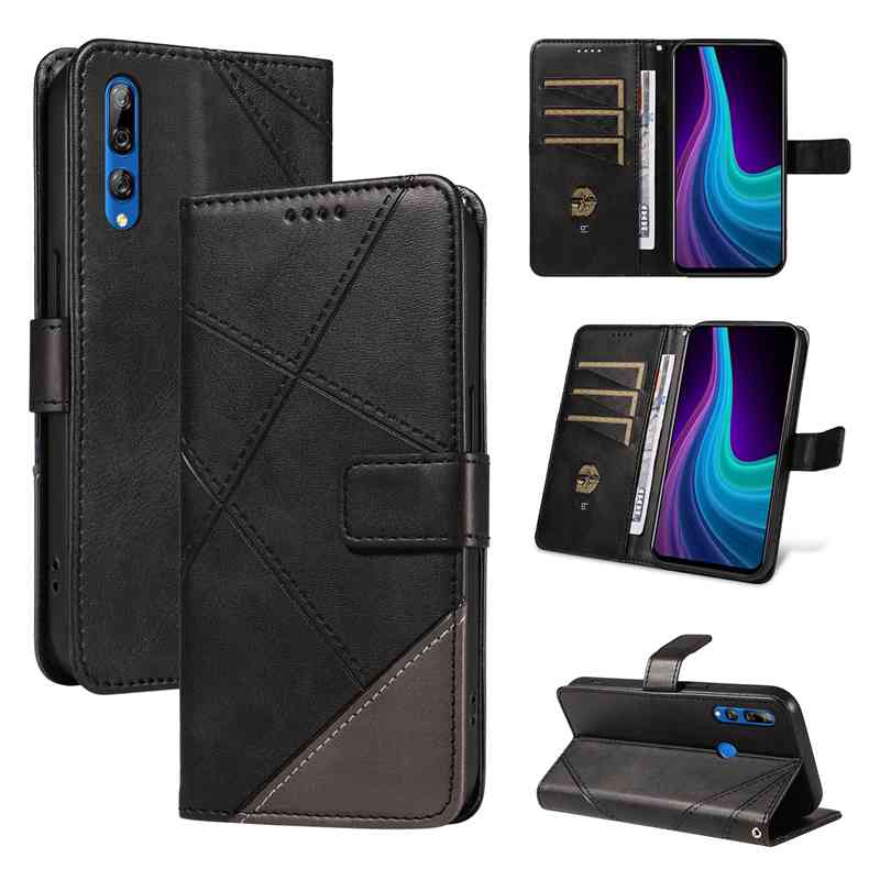 (katu2024) PU Leather Wallet Case For Huawei P Smart Z /Huawei Y9 Prime 2019 Flip Stand Card Book Phone Cover
