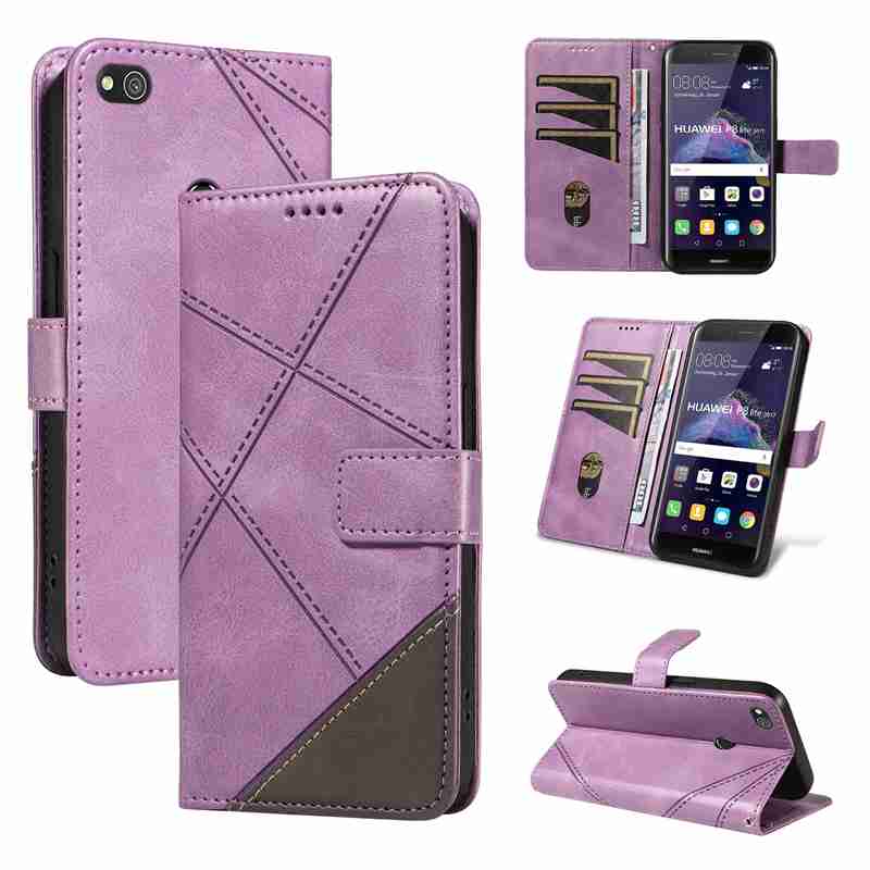 (katu2024) PU Leather Wallet Case For Huawei P8 Lite 2017 honor 8 Lite P9 Lite 2017 Flip Stand Card Book Phone Cover