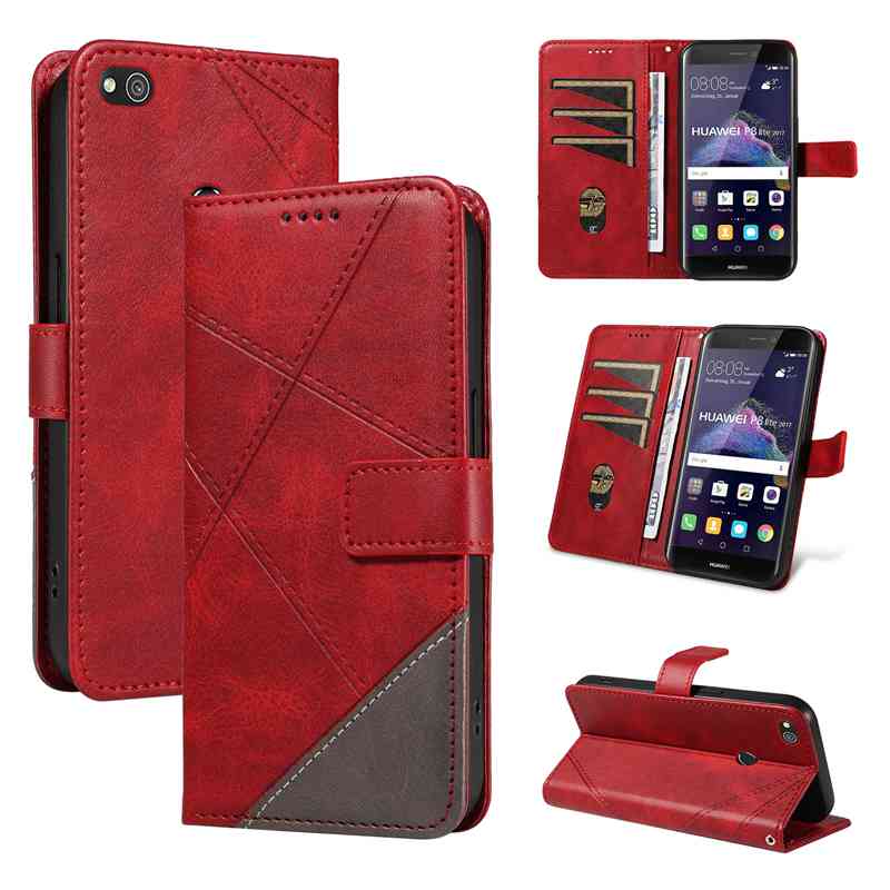(katu2024) PU Leather Wallet Case For Huawei P8 Lite 2017 honor 8 Lite P9 Lite 2017 Flip Stand Card Book Phone Cover