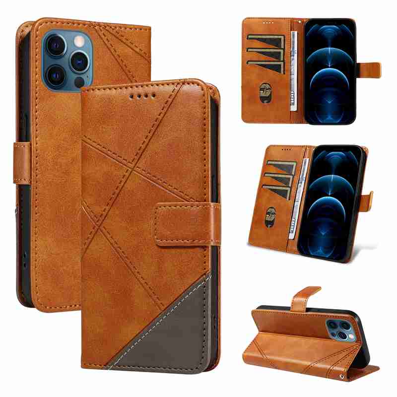 (katu2024) PU Leather Wallet Case For iphone 13 pro Flip Stand Card Book Phone Cover
