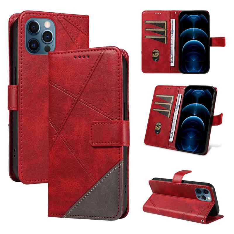(katu2024) PU Leather Wallet Case For iphone 13 pro Flip Stand Card Book Phone Cover