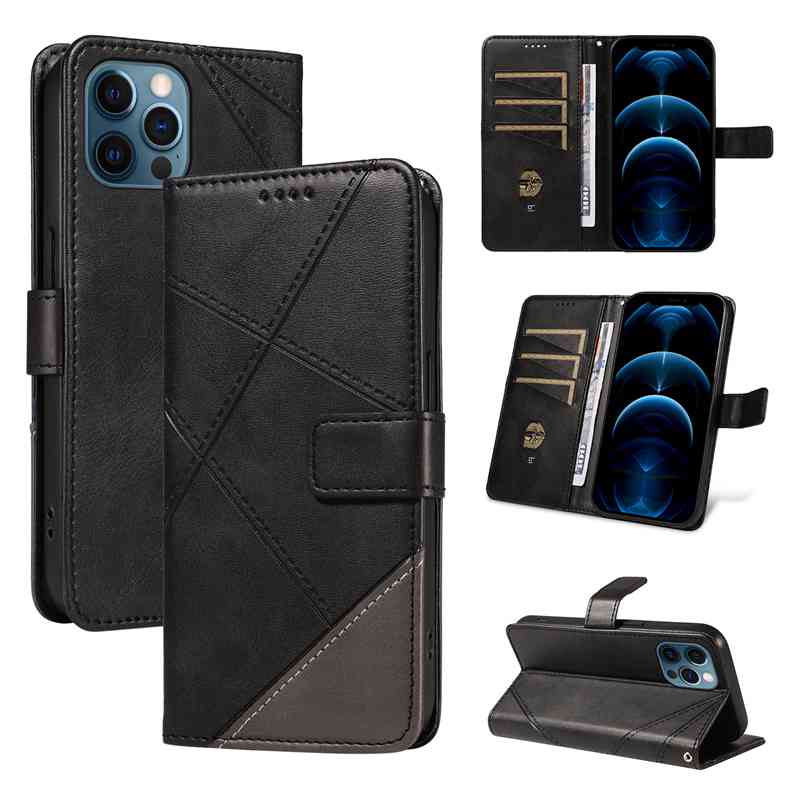 (katu2024) PU Leather Wallet Case For iphone 13 pro Flip Stand Card Book Phone Cover