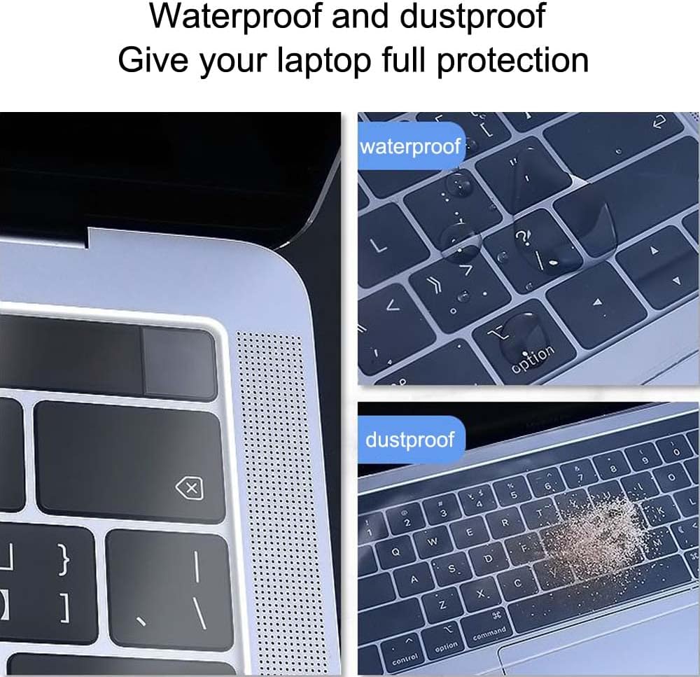 Universal Keyboard Protector Cover Skin for Laptop Notebook 13" 14" 15.6" inch,Ultra Thin Silicone Waterproof Dustproof Keyboard Protector Skin (15"-17.3" Universal Laptop Keyboard Covers)