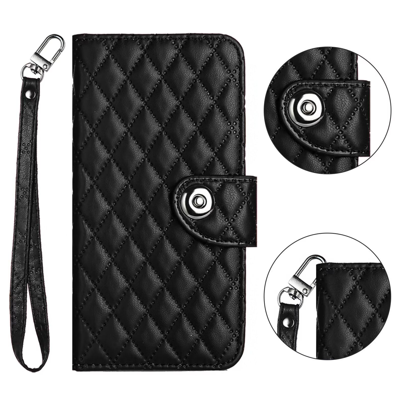 Leather Phone Case For iphone 11 Pro/iphone 11 Pro Max (6.5 inch)/iphone 12 Mini/iphone 12 (6.1)/iphone 12 Pro/iphone 13 Mini/For iphone 13 Pro Max/iphone 14 Wallet Lanyard Cover