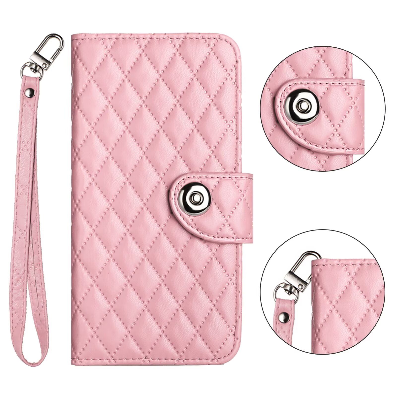 Leather Phone Case For iphone 11 Pro/iphone 11 Pro Max (6.5 inch)/iphone 12 Mini/iphone 12 (6.1)/iphone 12 Pro/iphone 13 Mini/For iphone 13 Pro Max/iphone 14 Wallet Lanyard Cover