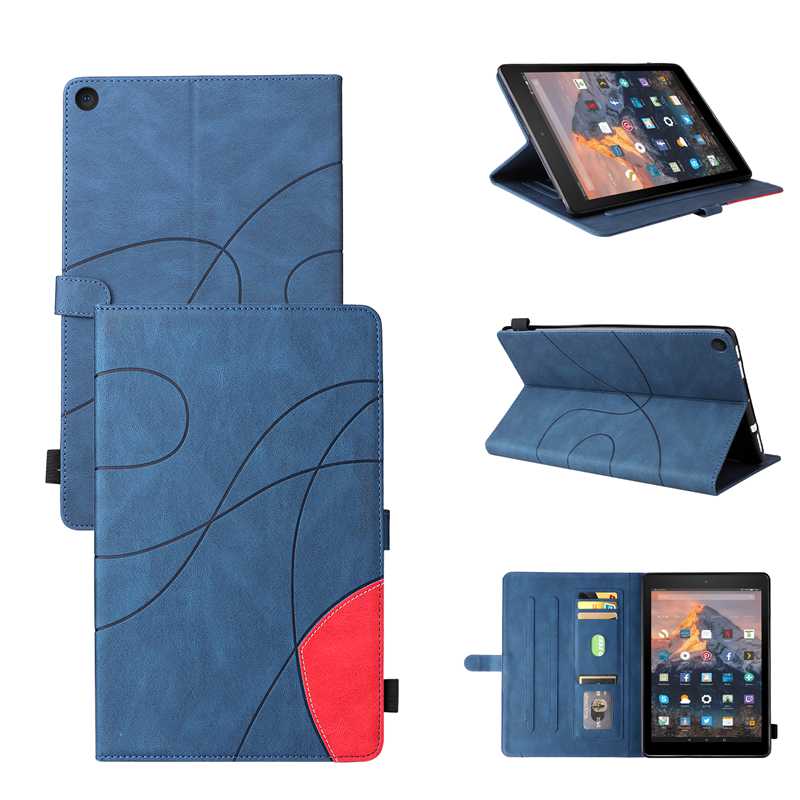 (katu) Cover Case Compatible For Amazon Fire HD 10 2017 Tablet Covers. Smart Wake Sleep Flip Stand Case