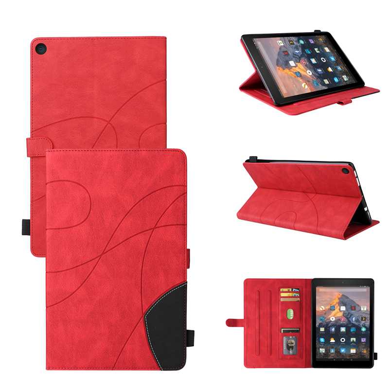 (katu) Cover Case Compatible For Amazon Fire HD 10 2017 Tablet Covers. Smart Wake Sleep Flip Stand Case
