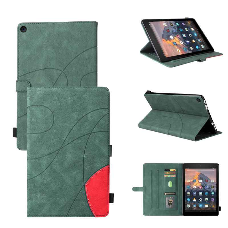 (katu) Cover Case Compatible For Amazon Fire HD 10 2017 Tablet Covers. Smart Wake Sleep Flip Stand Case
